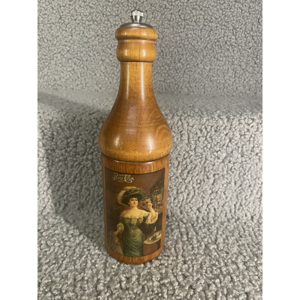 Vintage Wooden Pepsi Cola  Pepper Grinder
